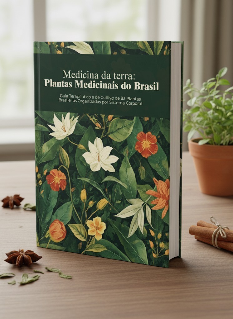 Medicina da Terra - Plantas Medicinais do Brasil - Mockup do Ebook
